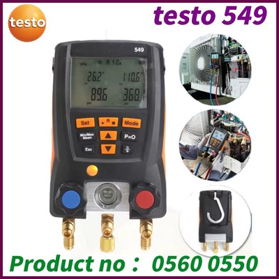 testo 549 Digital Manifold for Air Conditioning Refrigeration Systems Heat Pumps