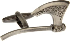Broadaxe Ax Axe Medieval Gunmetal Black Hatchet Cufflinks in a Presentation... 