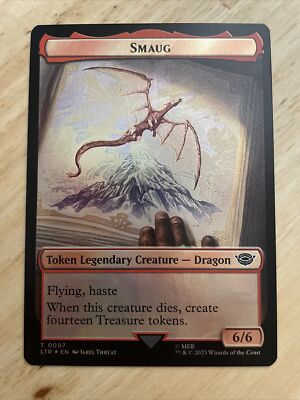 MTG Smaug (007) Food (010) FOIL Token Tales Of Middle-earth LTR NM