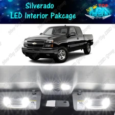 White LED Interior Lights Package kit for 1999 - 2006 Chevy Silverado 1500 2500