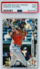 2020 Topps Chrome Ben Baller Yordan Alvarez RC Rookie Card PSA 9 💎 Limited