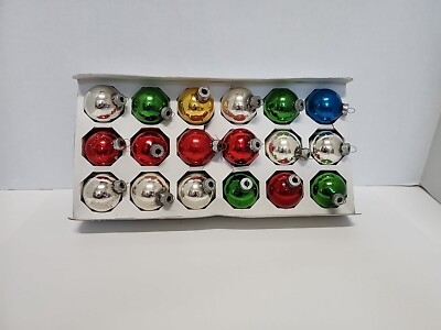 Vintage RAUCH Christmas Ornaments Balls Lot Of 18 KMART Red  display picture 1