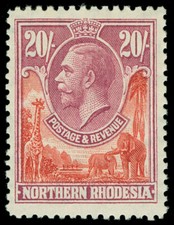 Northern Rhodesia Scott 17 Gibbons 17 Never Hinged Stamp