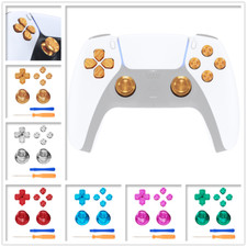 Replacement Metal Thumbsticks Dpad ABXY Buttons Custom Kit for ps5 Controller