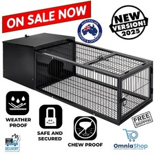 Pet Rabbit Guinea Pig Chicken Run Animal Metal Cage Weatherproof House Hutch New