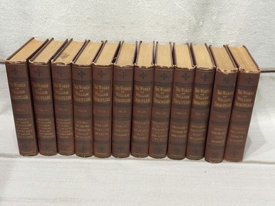 1888 12 vol The Works of William Shakespeare with Life and Glossary The Bedford