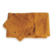 Zoro Select 2Zj65 Standard Duty Tarp, 5 Ft 6 In X 9 Ft 6 In, 20 Mil, Tan,