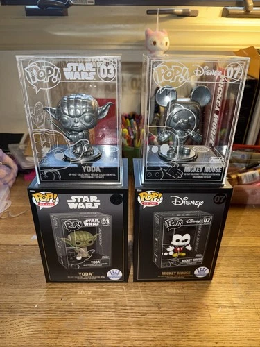 Star Wars Yoda + Disney Mickey Mouse die cast funko Exclusive Chase Pops