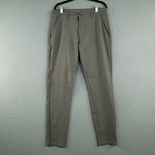 BYLT Everyday Pant 2.0 Mens Size 36 Tall (act 34 X 33) Slim Fit Gray Flat Front