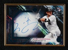 2021 Bowman Transcendent Collection Blue 4/10 Nick Madrigal #BVTA-NM Auto 1h0p