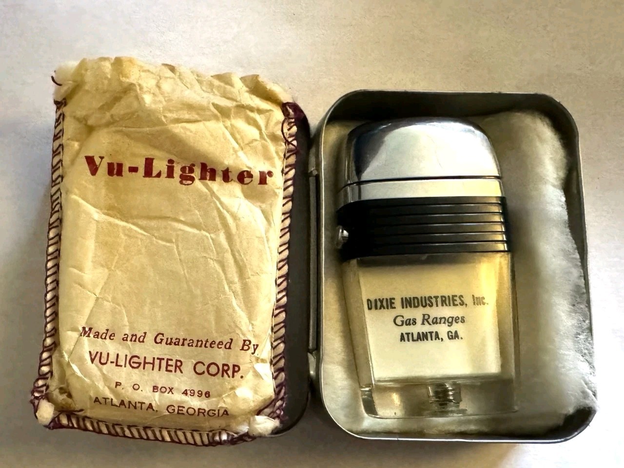 1950'S VU-LIGHTER CORP Dixie Industries Inc Gas Ranges Atlan