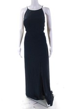 Jenny Yoo Womens Navy Blue Kayla Gown Size 22 10943614