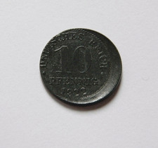 ERSATZM&Uuml;NZEN: 10 Pfennig 1922, J. 299, pr&auml;gefrisch/unc., DEZENTRIERT !!!