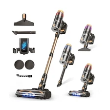 Cordless Vacuum Cleaner, 580W 48KPA 70 Mins Vacuum Cleaners for Home, Self-St...
