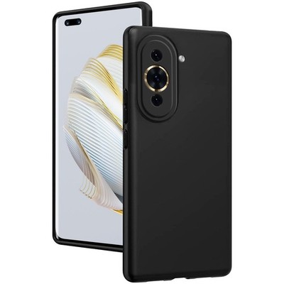 Schutzhülle für Huawei Nova 10 Pro Handy Hülle Silikon Case Cover Tasche Schwarz