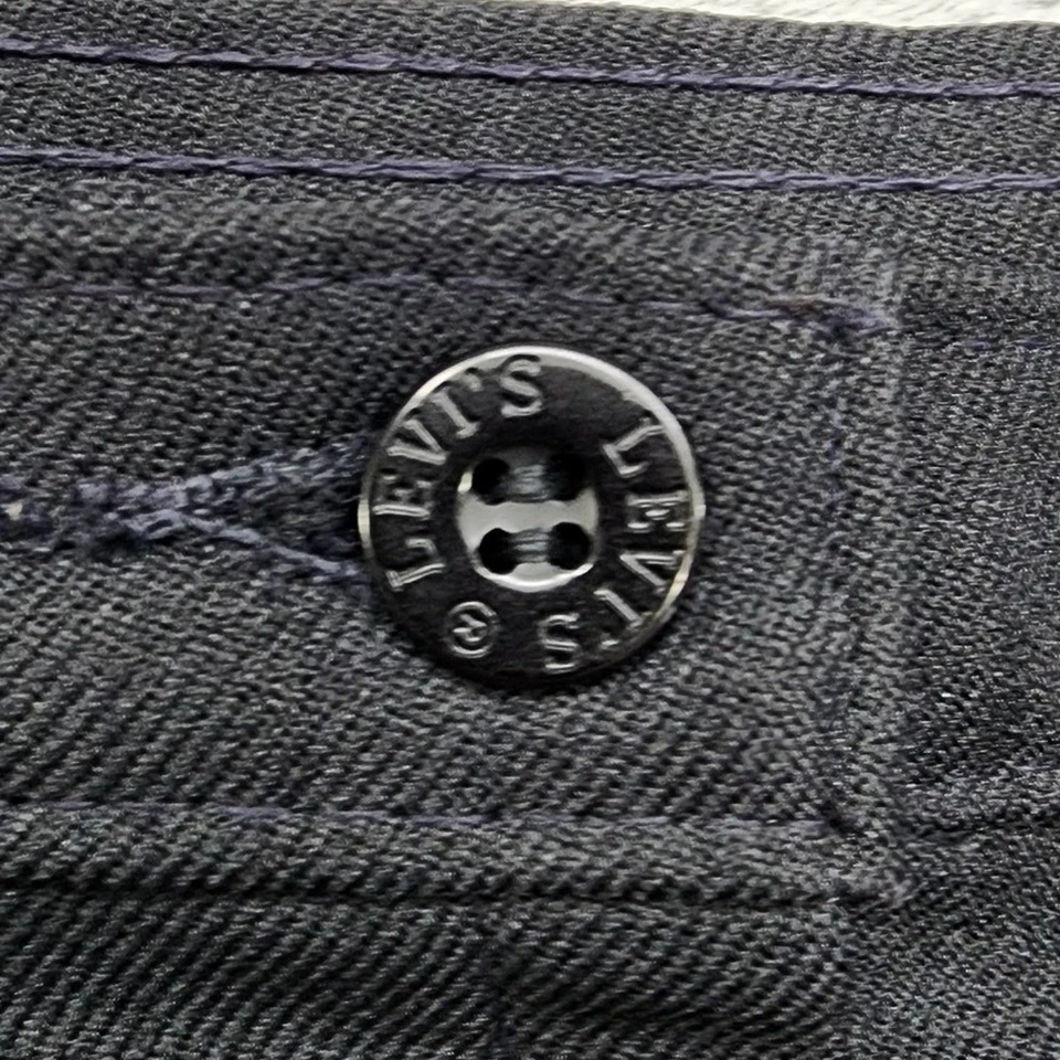 Falda Levi's vintage años 70 para mujer 14 negra poliéster tiro alto línea A cremallera trasera Foto 3 de 4