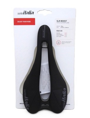 Selle Italia SLR Boost Superflow Saddle - Titanium, Black, S3