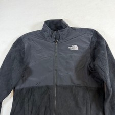 The North Face Girls XL Black Denali Fleece Full Zip Jacket Mock Neck 8104