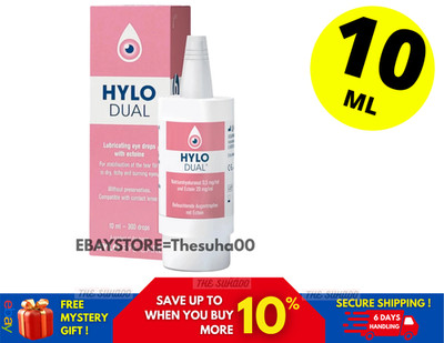 Hylo Dual Eye Drops with Hyaluronic Acid and Ectoin for Dry and Red Eye 10ml
