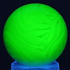 Vintage UV-Reactive Alley Swirl Marble .64 Inches Near-Mint Condition