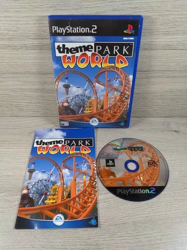 Theme Park World Playstation 2 PS2 Game + Manual Tested & Working VGC