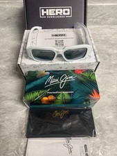 MAUI JIM  NEW  K PALE  639 - 05  SHINY WHITE  NEUTRAL GREY