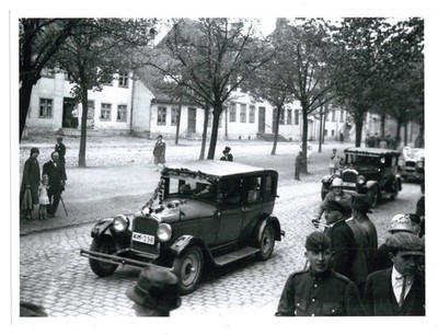 Foto Oldtimer Memel Klaipėda ca. 1927   Hupmobile Eight - Master Six  - Litauen
