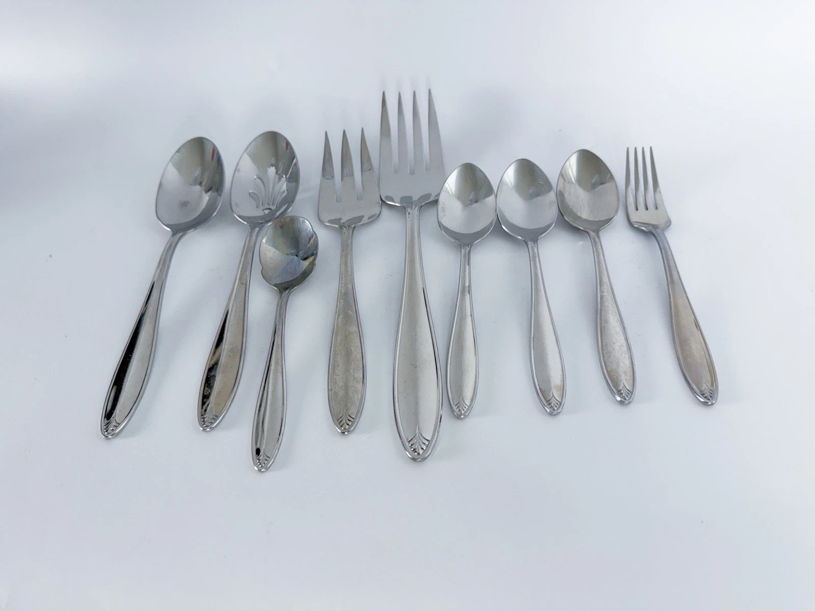 Lenox Covington Stainless Flatware Vietnam Set of 9-Serving, Spoons, Fork