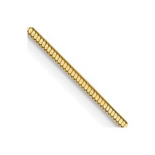 14K 30 inch .9mm Octagonal Snake Chain Necklace