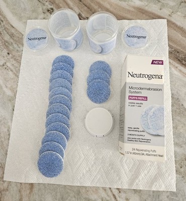 Neutrogena Microdermabrasion Facial System Refill Rejuvenating *15 Puffs*