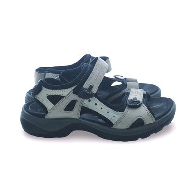 Wandersandale Damen Sandalen ECCO Schwarz Gr. 36 beige leder