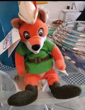 Vintage Retired Disney Store Robin Hood Bean Bag Plush 8 inch With Original Tags
