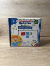 Simply magic 131 PCS Jumbo Magnetic Base Ten Blocks for Math, Place Value...