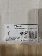 Delta 6-Setting 75740SN Handheld Shower Head Brushed Nickel WaterSense 1.75 GPM