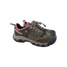 Keen Women's Ridge Flex Waterproof hiking shoes US 10 Timberwolf/Brick Dust Boot