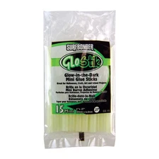 Surebonder GloStik Green Dual Temperature Glow-in-the-Dark Glue Sticks 4 L x 0.2