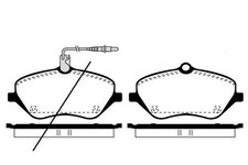 RAICAM Bremsbeläge Satz Vorne Bremsklötze passend für PEUGEOT 407 SW (6E)