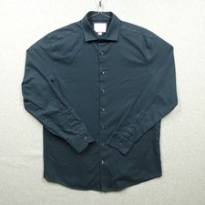 Charles Tyrwhitt Shirt Mens 17 36 Blue Green Micro Check Slim Fit Non Iron