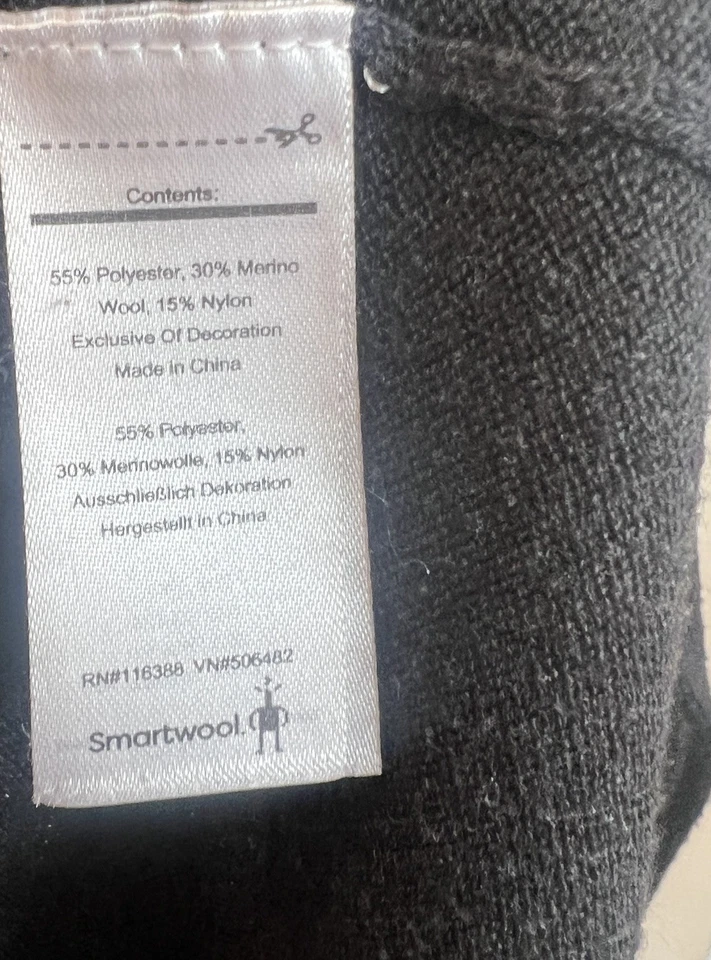 Suéter Smartwool para mujer sombra pino bloques de color talla M negro mezcla de lana merino Foto 4 de 4