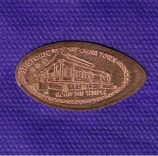 HAWAII KUAN YIN TEMPLE Elongated Pressed Copper Penny