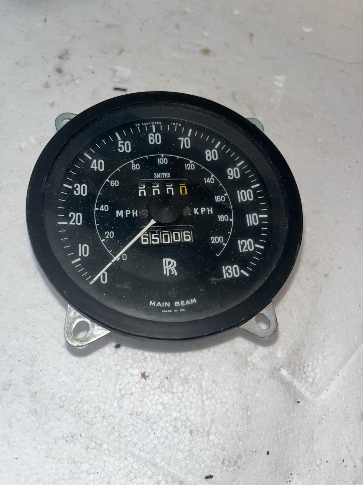 1974-1976 Rolls Royce Silver Shadow  Speedometer/Fuel/Amps Gauges 65K Miles OEM