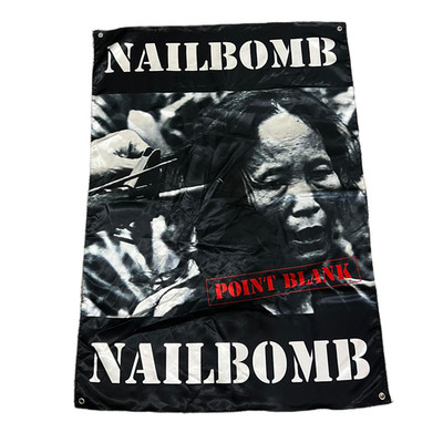 NAILBOMB - Point Blank - Wall Flag / Textile Poster