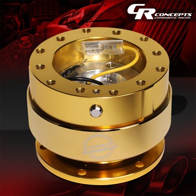 NRG SRK-200CG 6-BOLT STEERING WHEEL QUICK RELEASE ADAPTOR GEN 2.0 CHROME GOLD