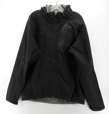 Burton Jacket Men Large Black Softshell Hoodie Snowboard Ski Tech Full Zip