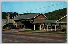 Vintage Center Motel Gatlinburg TN Postcard Great Smoky Mountains