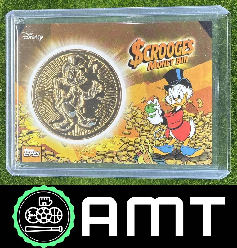Scrooge McDuck 2026 Topps Disney Neon Scrooge's Money Bin Coin #SMB-1