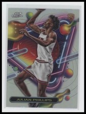 2023-24 Topps Chrome Cosmic #182 Julian Phillips Refractors Chicago Bulls