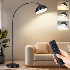 Arc Floor Lamps for Living Room, 72 Modern Tall Lamp with Remote Control