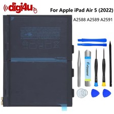 For iPad Air 5 2022 A2588 A2589 A2591 Battery Replacement 7606mAh+Adhesive
