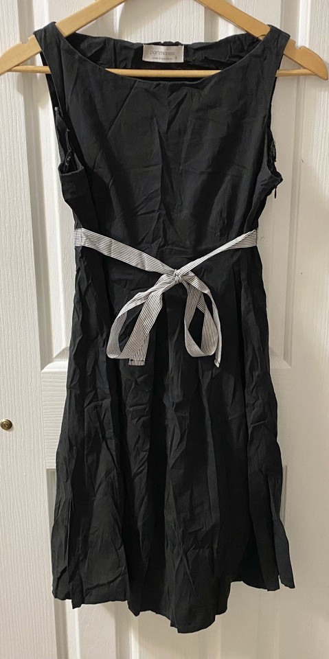 PORTMANS Ladies Black Sleeveless Work Office Party Dress Size 8